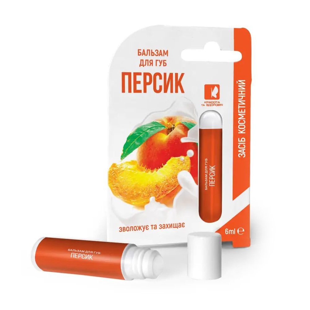 Бальзам для губ EnJee Персик, 6 мл